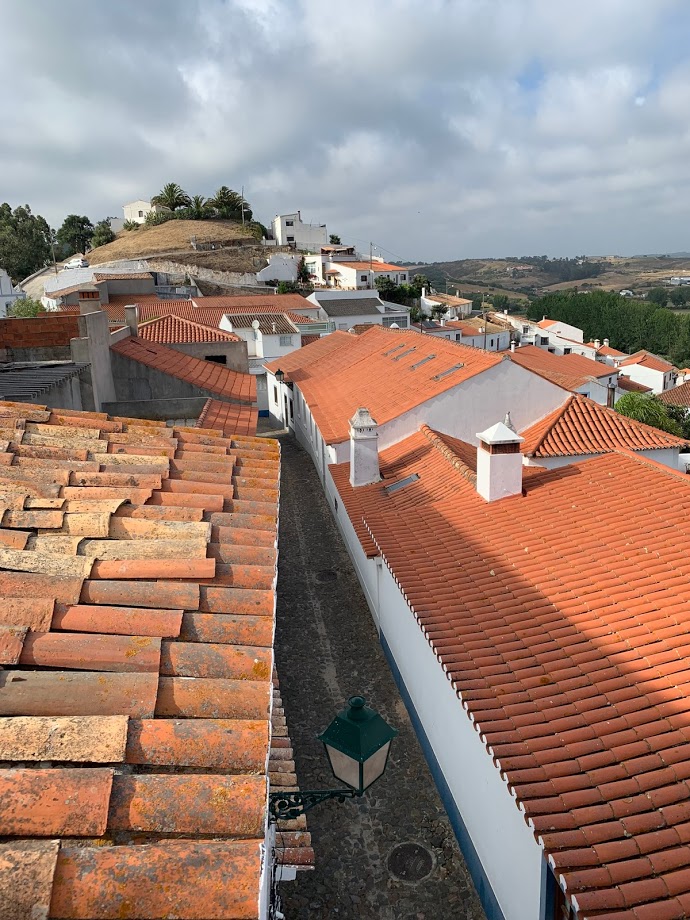 Orange tiled rooftops of Aljezur old town