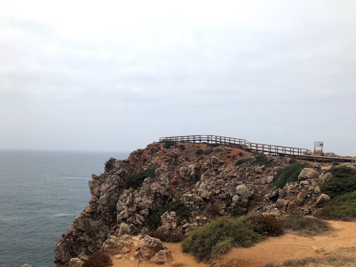 Viewing platform on the rocky cliffs of Pontal da Carrapateira