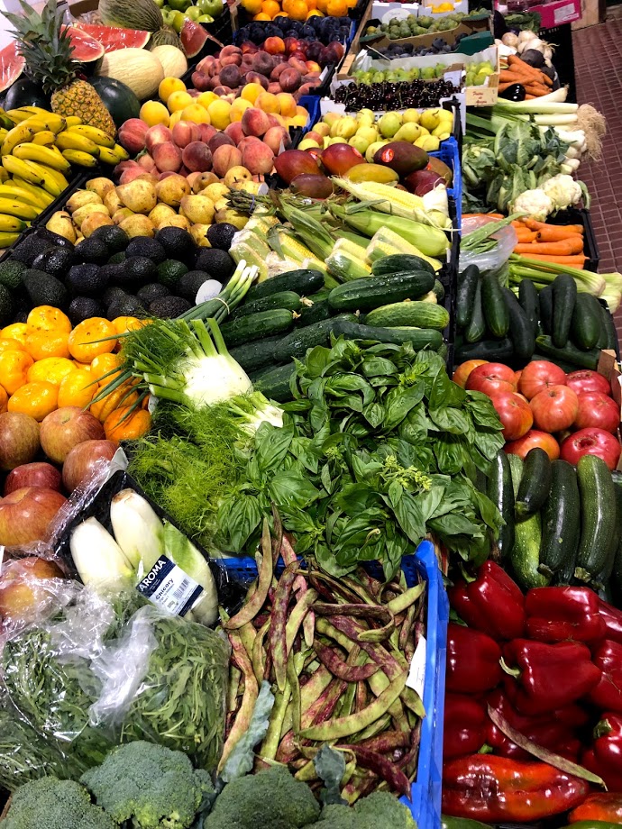 Fresh fruit and vegetables at the Aljezur town market