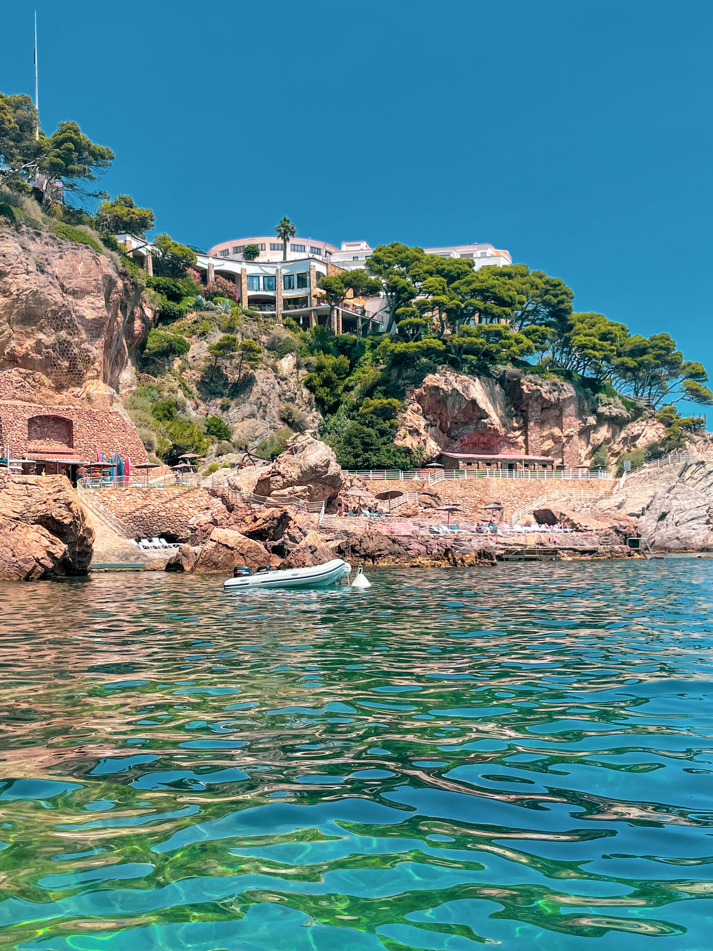 Villa above a turquoise cove near Cap Sa Sal, Costa Brava